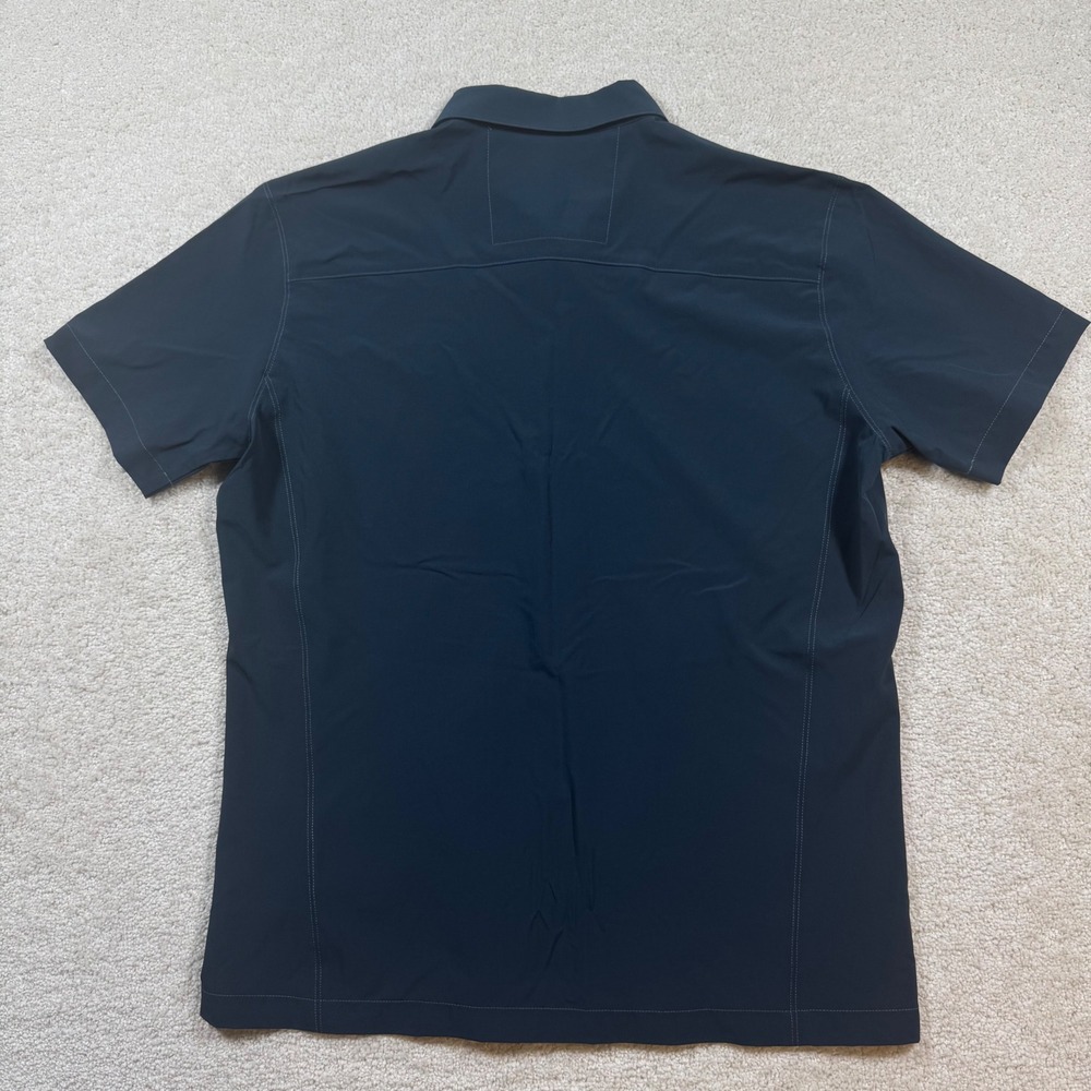 KUHL Tufflex Short Sleeve Shirt Mens Medium Blue Button Up Hiking 3069 - Picture 3 of 8